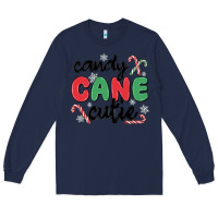 Navy candy cane cutie Long Sleeve Tee - MaliasSmallBusiness