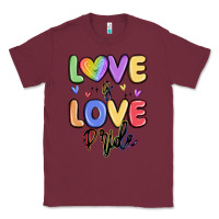 Burgundy love is love pride Classic Tee - MaliasSmallBusiness