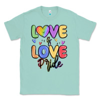 Seafoam love is love pride Classic Tee - MaliasSmallBusiness