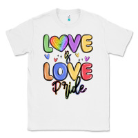 White love is love pride Classic Tee - MaliasSmallBusiness
