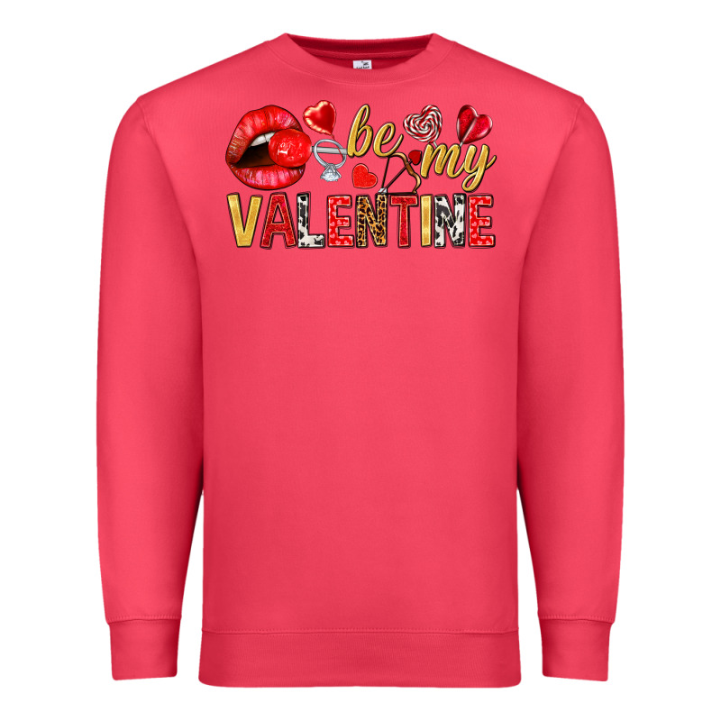 Be My Valentine Valentine's Day Premium Sweatshirt by HowdyJamesFarm | Teevron