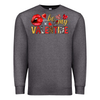 Charcoal Heather Be my valentine Valentine's Day Premium Sweatshirt - HowdyJamesFarm