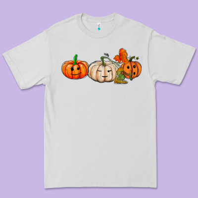 Pumpkins Face Premium Tee Designed By Adodesignshop