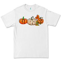 White pumpkins face Premium Tee - AdoDesignShop