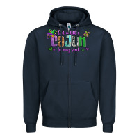 Navy got a little cajun in my soul Zipper Hoodie - Jasminsmagicworld