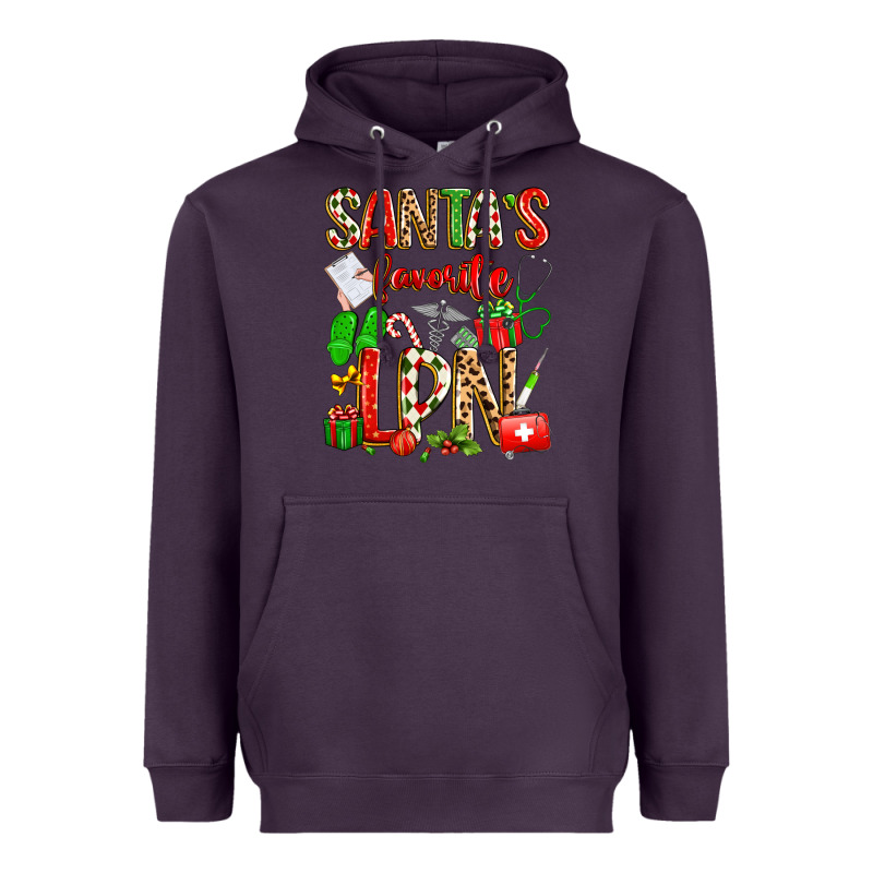 Santa's Favorite Lpn Heavyweight Hoodie by texasbilliewilder | Teevron