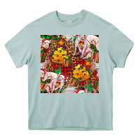 Arona christmas pig  tartan with  hay and christmas ligh Heavy Core Tee - FaDigitalArtStudio