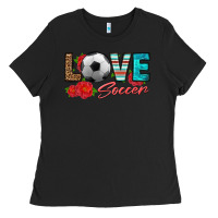 Black love soccer Ladies Tee - HRA Design Shop