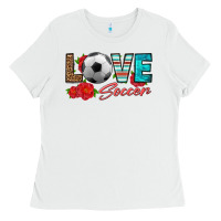White love soccer Ladies Tee - HRA Design Shop