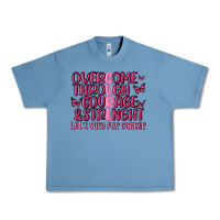 Pebble Blue overcome through courage strength  malia Urban Heavy Tee - MaliasSmallBusiness