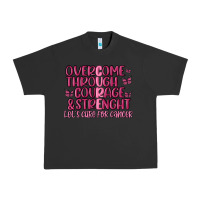 Pigment Black overcome through courage strength  malia Urban Heavy Tee - MaliasSmallBusiness