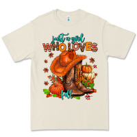 Bone jusr a girl who loves fall  cowgirl Premium Tee - AdoDesignShop