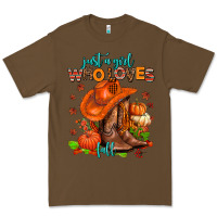 Cacao jusr a girl who loves fall  cowgirl Premium Tee - AdoDesignShop