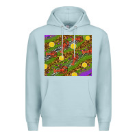 Blue Mist Mardi Gras Crabs and lemons tumbler Premium Hoodie - HowdyJamesFarm