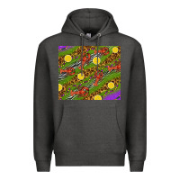 Charcoal Heather Mardi Gras Crabs and lemons tumbler Premium Hoodie - HowdyJamesFarm