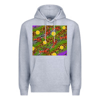 Heather Grey Mardi Gras Crabs and lemons tumbler Premium Hoodie - HowdyJamesFarm