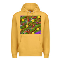 Mustard Mardi Gras Crabs and lemons tumbler Premium Hoodie - HowdyJamesFarm