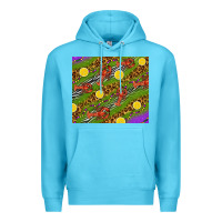 Ocean Blue Mardi Gras Crabs and lemons tumbler Premium Hoodie - HowdyJamesFarm