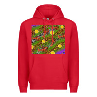 Red Mardi Gras Crabs and lemons tumbler Premium Hoodie - HowdyJamesFarm