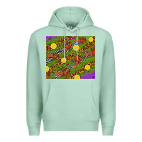 Seafoam Mardi Gras Crabs and lemons tumbler Premium Hoodie - HowdyJamesFarm