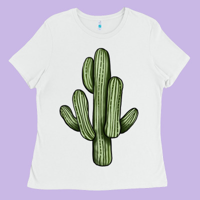 Cactus Ladies Tee Designed By Jahusdesignshop