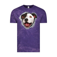 Cloud Purple pittbull gray glitter Vintage Tee - Jasminsmagicworld