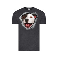 Vintage Black pittbull gray glitter Vintage Tee - Jasminsmagicworld