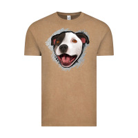 Vintage Coffee pittbull gray glitter Vintage Tee - Jasminsmagicworld