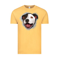 Vintage Mustard pittbull gray glitter Vintage Tee - Jasminsmagicworld
