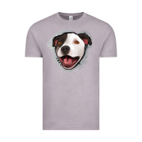 Vintage Zinc pittbull gray glitter Vintage Tee - Jasminsmagicworld