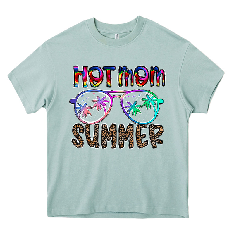 Hot Mom Summer Heavy Core Tee by CowhideDigitalArt | Teevron