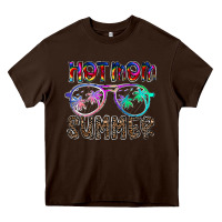 Chocolate Brown hot mom summer Heavy Core Tee - CowhideDigitalArt