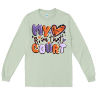 Matcha my heart is on that court Long Sleeve Tee - MaliasSmallBusiness