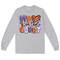 Moon Dust my heart is on that court Long Sleeve Tee - MaliasSmallBusiness