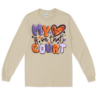 Mushroom my heart is on that court Long Sleeve Tee - MaliasSmallBusiness