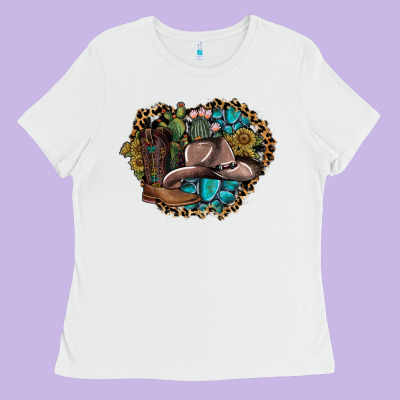 Western Design Ladies Tee Designed By Sublimationcraftshop