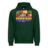 Forest Green the future is queer Urban Hoodie - FaDigitalArtStudio