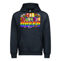 Navy the future is queer Urban Hoodie - FaDigitalArtStudio