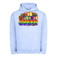 Pigment Grape Ice the future is queer Urban Hoodie - FaDigitalArtStudio