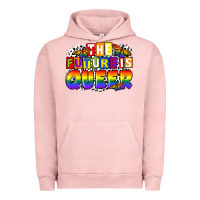 Pigment Salmon the future is queer Urban Hoodie - FaDigitalArtStudio