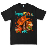 Black happy fall y'all  cowgirl Premium Tee - AdoDesignShop