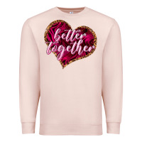 Pale Pink Better together Valentine's Day Premium Sweatshirt - HowdyJamesFarm
