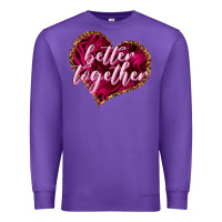 Purple Better together Valentine's Day Premium Sweatshirt - HowdyJamesFarm