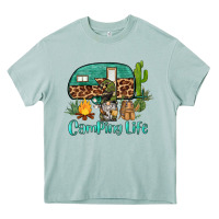 Arona camping life caravan and gnome Heavy Core Tee - BarkalooDesign