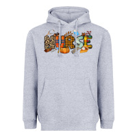 Heather Grey Fall Nurse Heavyweight Hoodie - NancyCooperArtShop