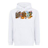 White Fall Nurse Heavyweight Hoodie - NancyCooperArtShop