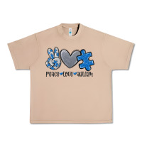 Burro peace love autism Urban Heavy Tee - MaliasSmallBusiness