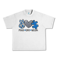 Lunar Rock peace love autism Urban Heavy Tee - MaliasSmallBusiness