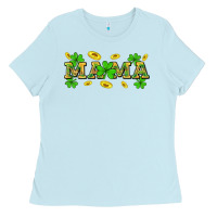 Baby Blue St. Patricks Day mama Ladies Tee - Neo Western