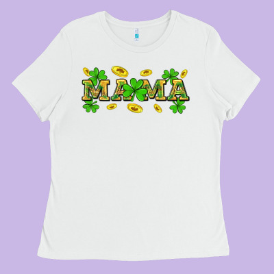 St. Patricks Day Mama Ladies Tee Designed By Neo Western